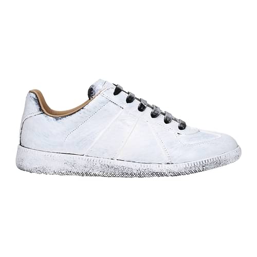mad Inficere support Maison Margiela Sneakers Men S37WS0566P4128H8680 Leather White Black 287,63€
