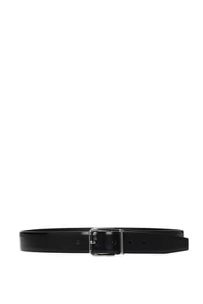 Dolce&Gabbana Cinturones Normales Hombre Piel Negro