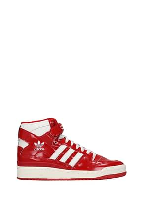 Adidas Sneakers forum Herren Lackleder Rot Weiß