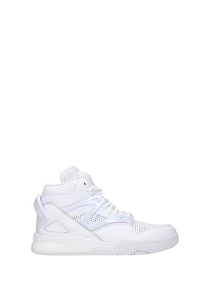 Reebok Sneakers pump omni Femme Cuir Blanc Blanc Optique