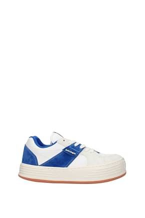 Palm Angels Sneakers snow Men Leather White Blue