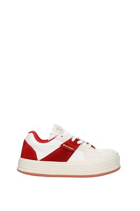 Palm Angels Sneakers snow Men Leather White Red