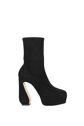 Sergio Rossi Ankle boots si Women Suede Black