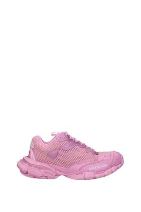 Balenciaga Sneakers track 3 Damen Stoff Rosa Pastellrosa