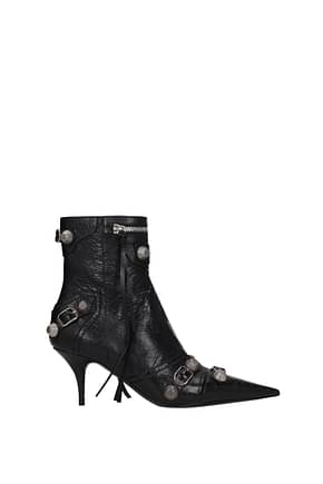 Balenciaga टखने तक ढके जूते cagole महिलाओं चमड़ा काली