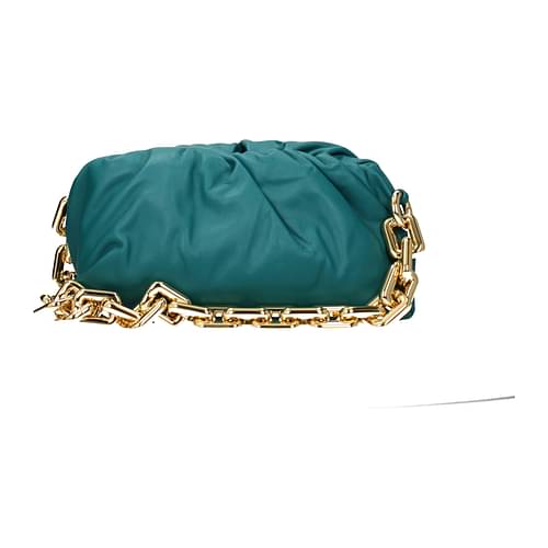 Bottega Veneta Green Chain Pouch Shoulder Bag