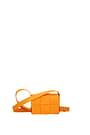 Bottega Veneta Crossbody Bag cassette Women Leather Orange Mandarin