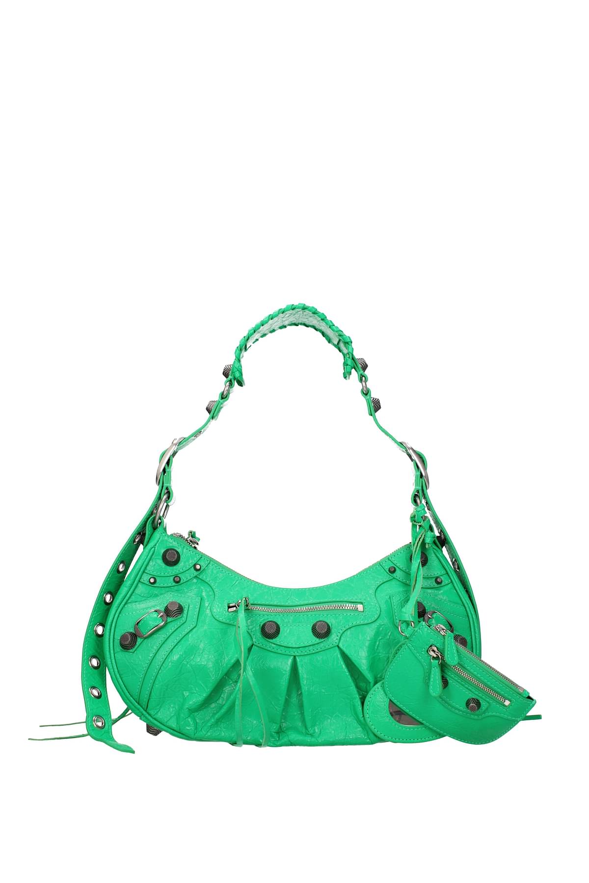 Balenciaga Crossbody Bag Le Cagole Women Leather Green Lime