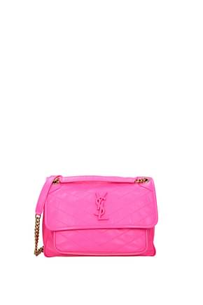 Saint Laurent Shoulder bags niki Women Leather Pink Fluo Pink