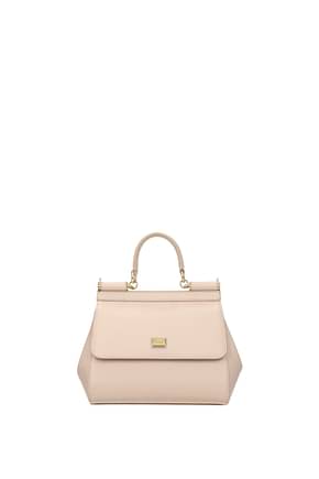 Dolce&Gabbana Handbags sicily medium Women Leather Pink Nude Pink