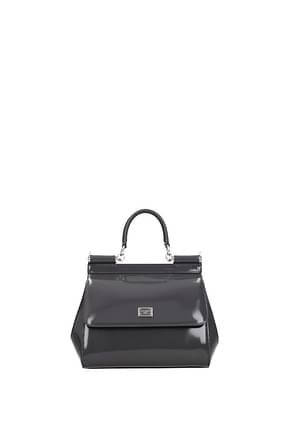 Dolce&Gabbana Handbags kim sicily medium Women Leather Gray
