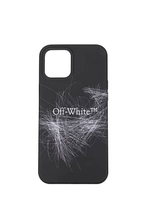Off-White iPhone Taschen iphone 12 pro max case Damen Silikon Schwarz Weiß