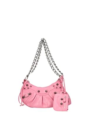Balenciaga Crossbody Bag le cagole Women Leather Pink Rose Pink