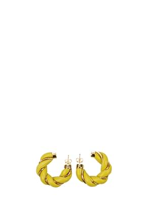 Bottega Veneta Earrings Women Silver Yellow Gold