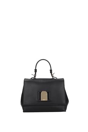 Furla Handbags emma Women Leather Black