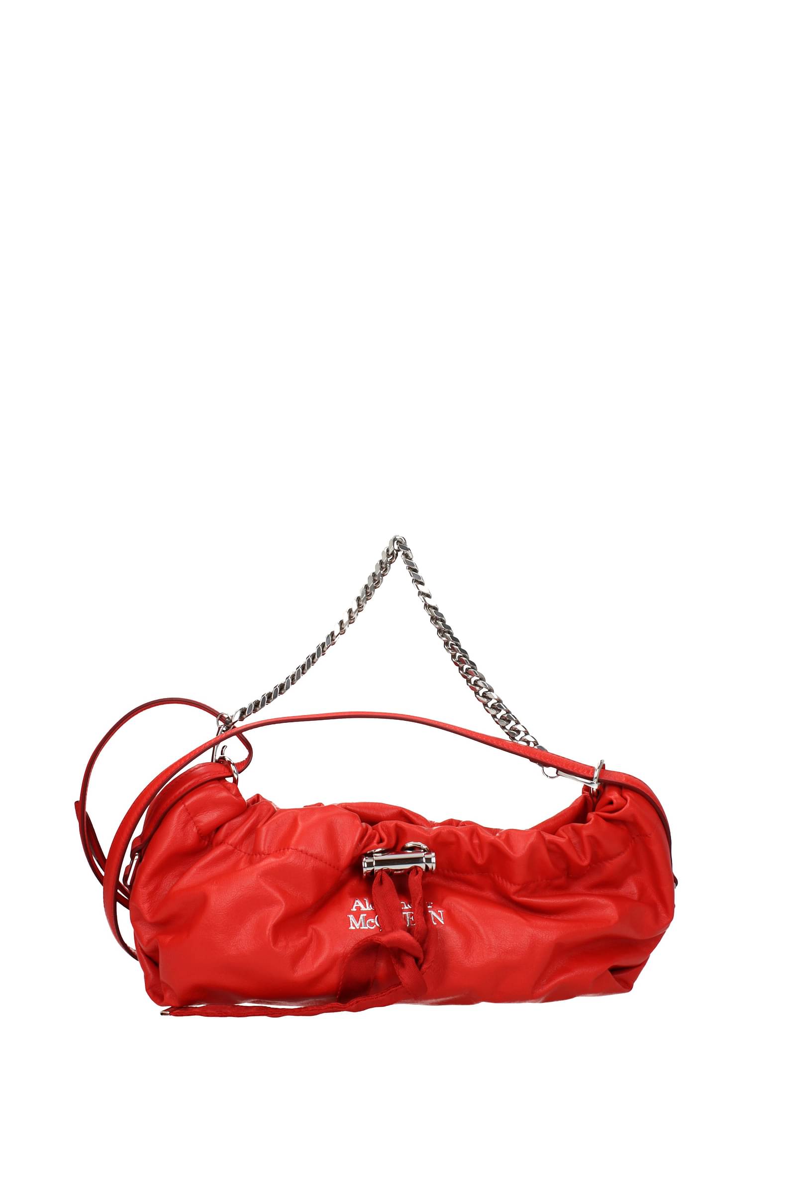 Leather tote Alexander McQueen Red in Leather - 22568273