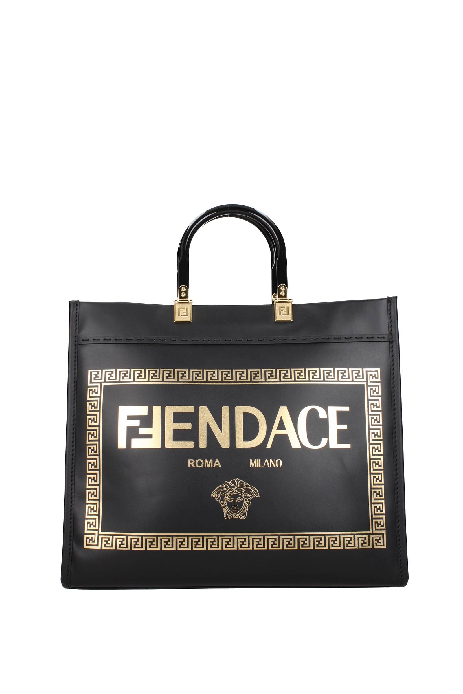 Fendi Handbags versace Women 10066871A046481B00F Leather Black