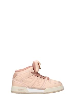 Fendi Sneakers Women Nylon Pink Peach