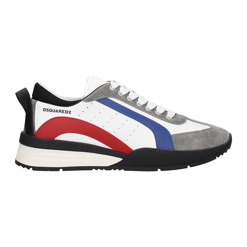 gallery Process extinction Dsquared2 Sneakers legend Men SNM026213220001M037 Leather White Blue 191,63€
