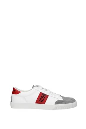 Dsquared2 Sneakers icon Uomo Pelle Bianco Grigio