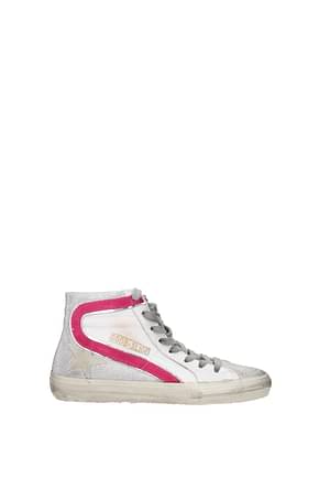 Golden Goose Sneakers Women Leather White Grey