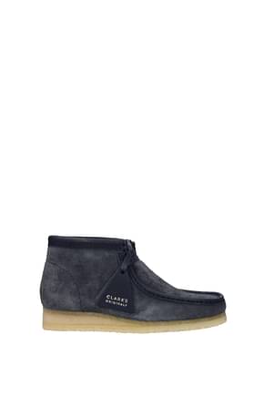 Clarks Ankle Boot wallabee Men Suede Blue Blue Navy