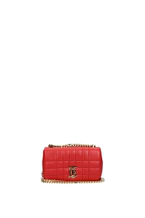 Burberry Crossbody Bag lola Women Leather Red Bright Red