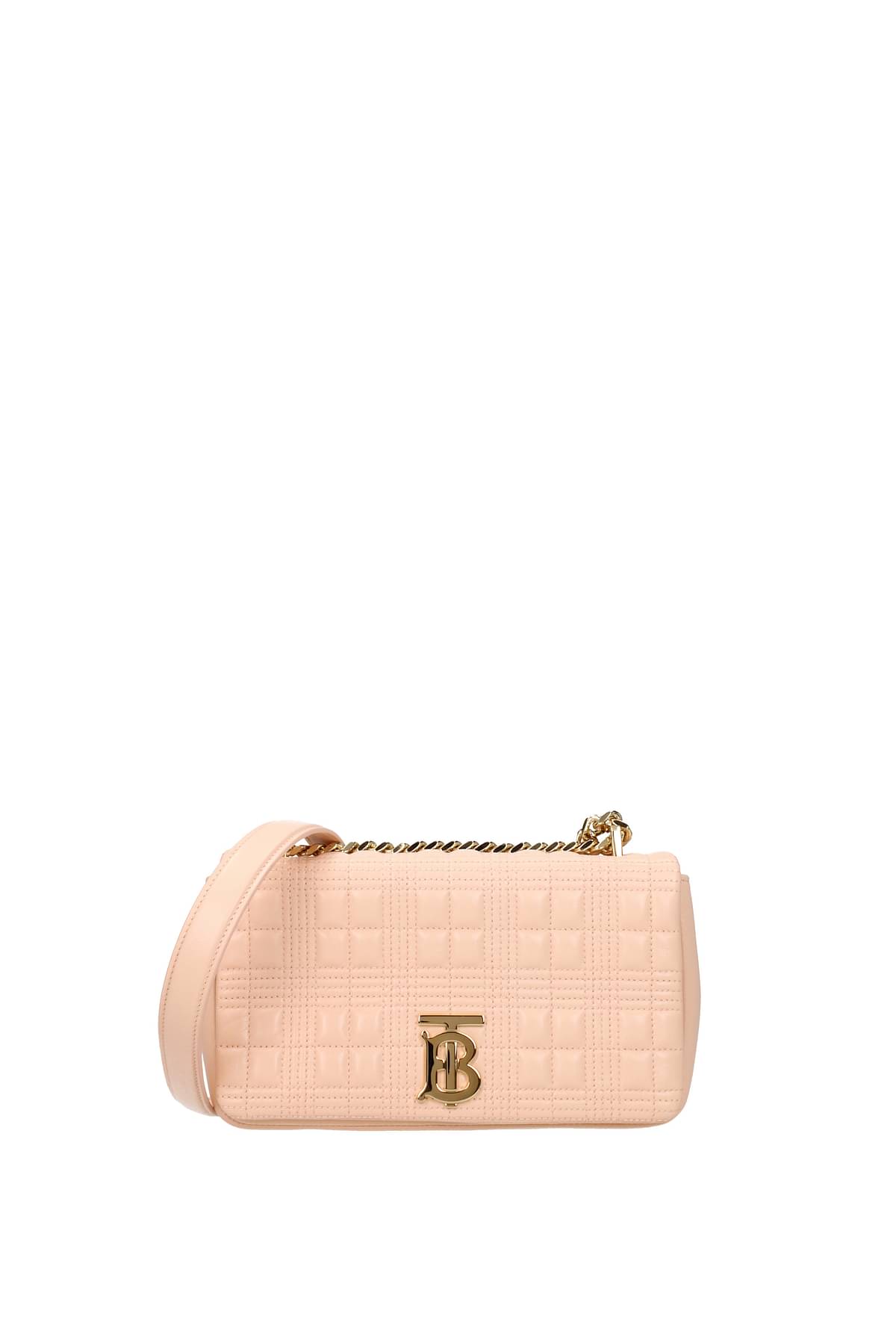 Burberry Women's Small Lola Quilted Leather Crossbody Bag - Peach Pink