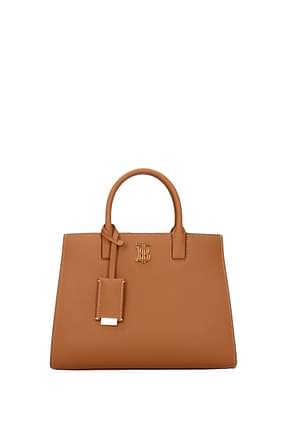 Burberry Handbags frances Women Leather Brown Leather