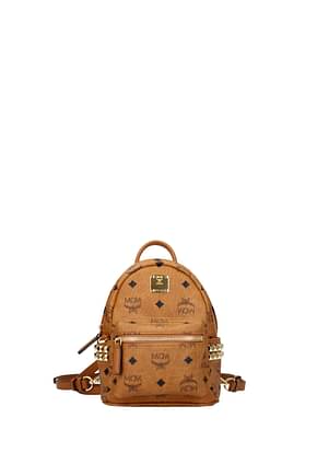 MCM Backpacks and bumbags stark Women Leather Brown Cognac