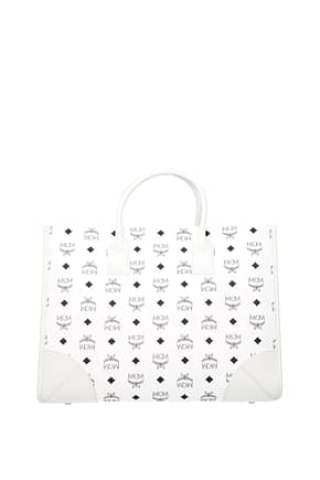 MCM Handbags munich tote Women Leather White Optic White