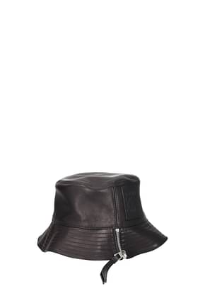 Loewe Hats Women Leather Black