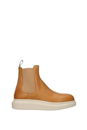 Alexander McQueen Ankle Boot Women Leather Brown Tan