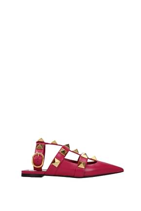 Valentino Garavani 凉鞋 女士 皮革 紫红色 Fiore