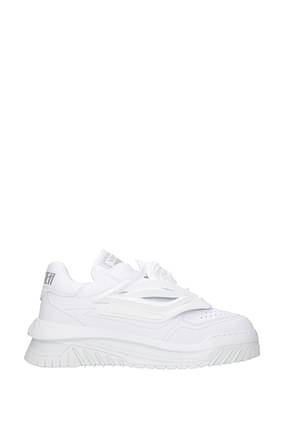 Versace Sneakers odissea Hombre Piel Blanco Blanco Óptico