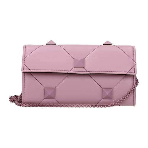 Rockstud spike leather handbag Valentino Garavani Pink in Leather