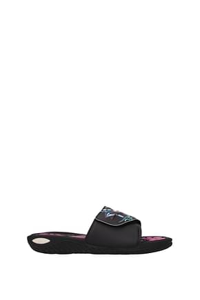 Adidas Slippers and clogs yugioh Men Rubber Black Multicolor