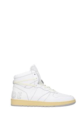 Rhude Sneakers Men Leather White