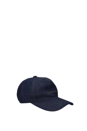 Jacquemus Hats la casquette de nimes Men Organic Cotton Blue Blue Navy