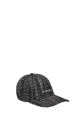 Givenchy Hats Men Polyester Black Off White