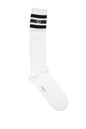 Valentino Garavani Socks Men Cotton White
