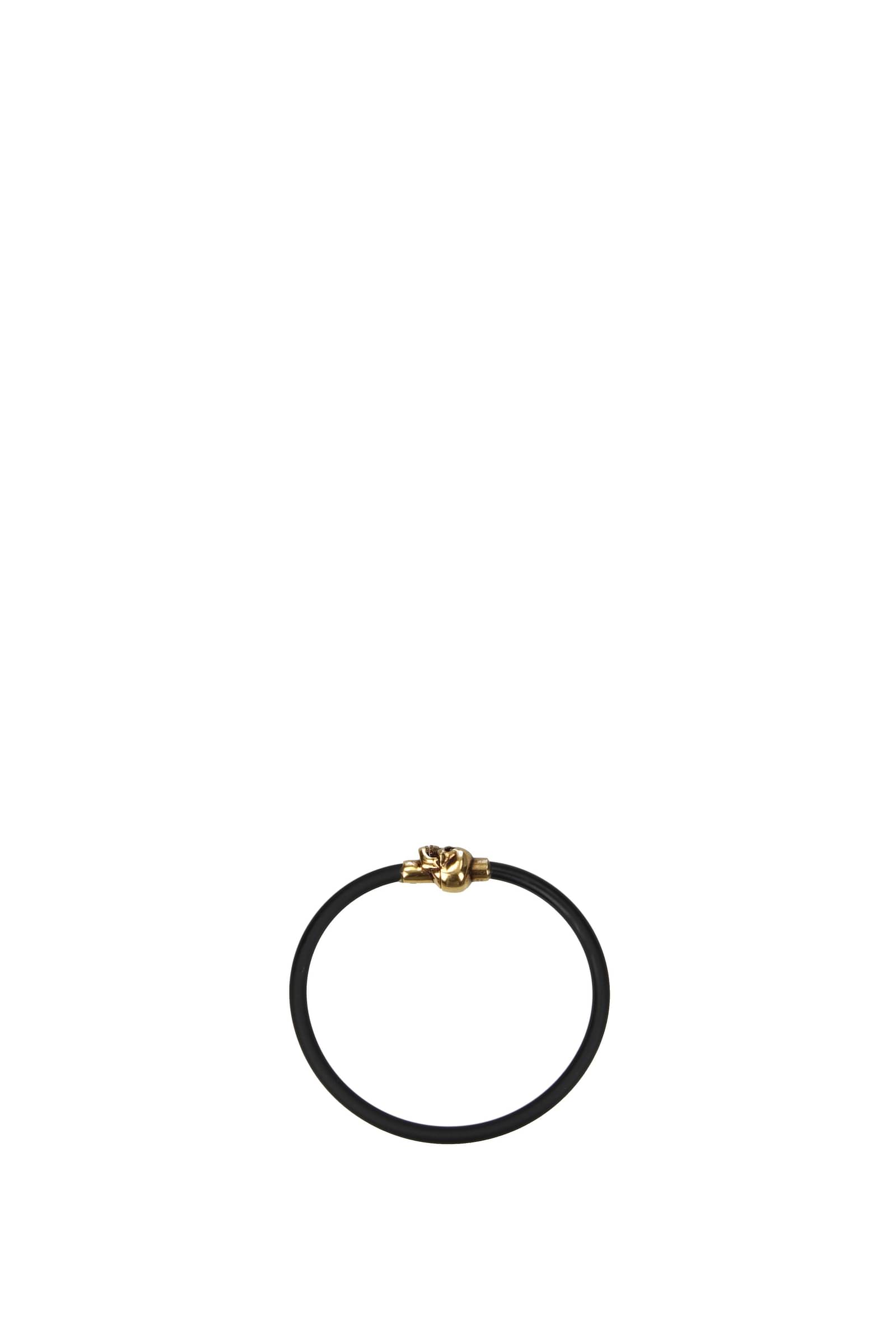 Bracelet made of rubber with prayer in gold and silver metallic plate |  Jewelry Eshop