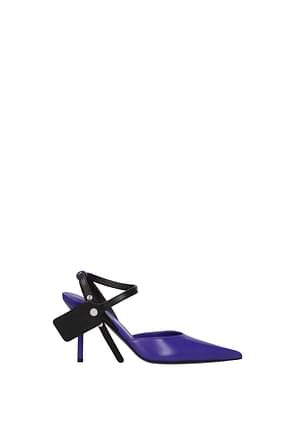 Off-White Sandals Women Leather Violet