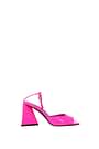 The Attico Sandals Women Leather Pink Fluo Pink
