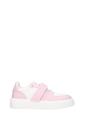 Ganni Sneakers Women Leather Pink White