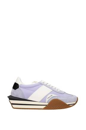 Tom Ford Sneakers Men Fabric  Violet Lavender