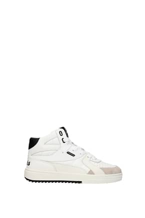 Palm Angels Sneakers Donna Pelle Bianco Nero