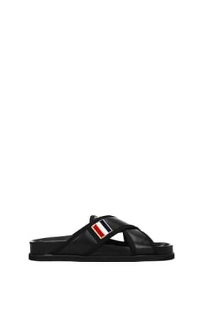 Thom Browne Slippers and clogs Men Leather Black