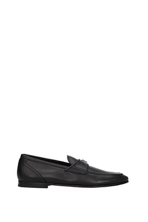 Dolce&Gabbana Loafers Men Leather Black