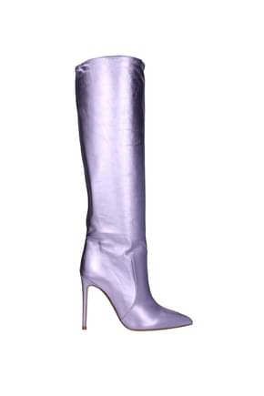 Paris Texas Boots Women Leather Violet Iris